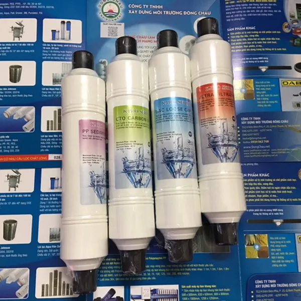 Bộ 4 lõi lọc Hàn Quốc cho máy lọc nước nóng lạnh