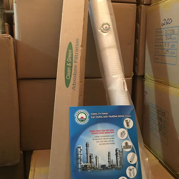 Lõi lọc giấy xếp 0.2 micron 30 inch DOE Clean Green