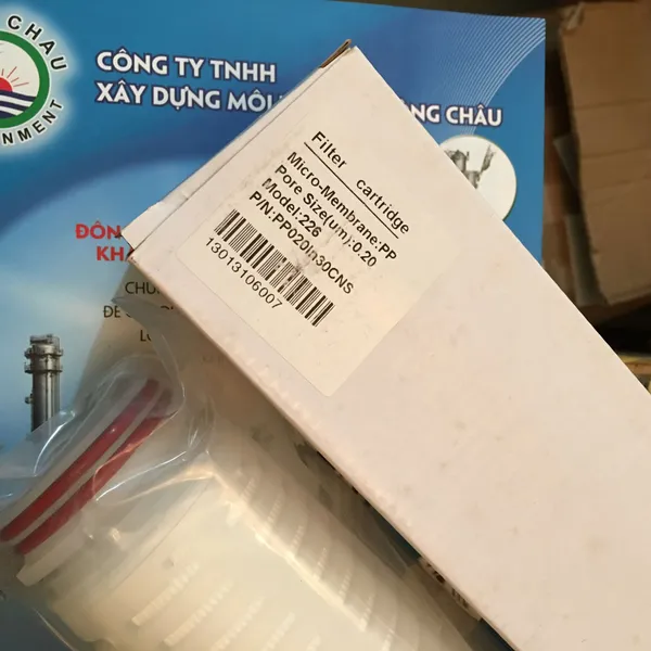 Lõi lọc giấy xếp 0.2 micron 30 inch oring 226