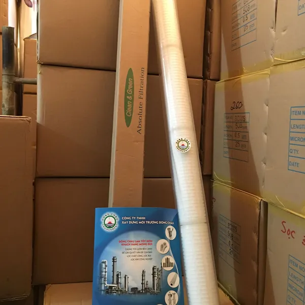 Lõi lọc giấy xếp 0.2 micron 40 inch oring 226 Clean Green