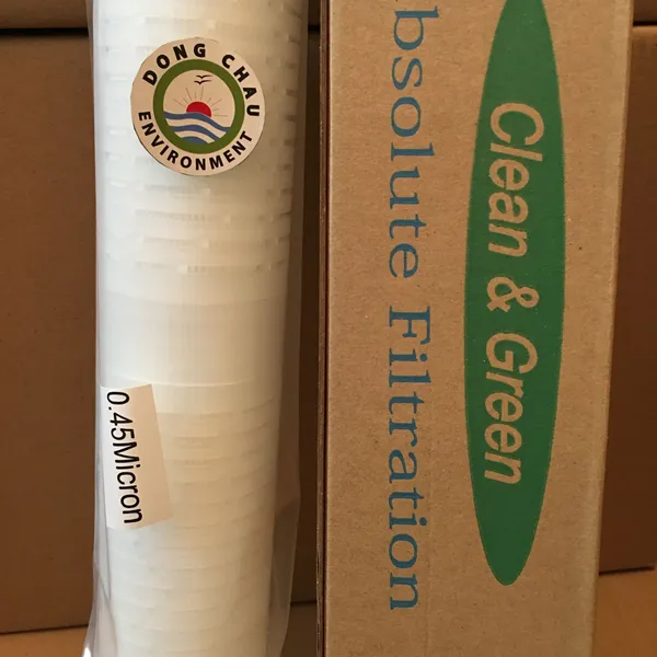 Lõi lọc giấy xếp 0.45 micron 20 inch DOE Clean Green