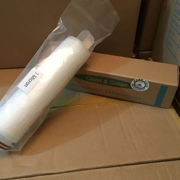 Lõi lọc giấy xếp 1 micron 10 inch Clean Green oring 226