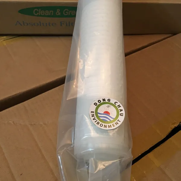 Lõi lọc giấy xếp 1 micron 20 inch oring 222 Clean Green