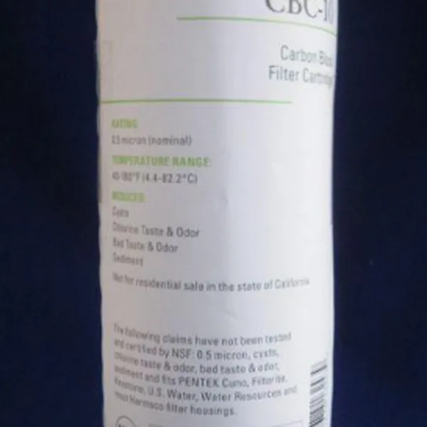 Lõi than Pentek 10 inch CBC-10