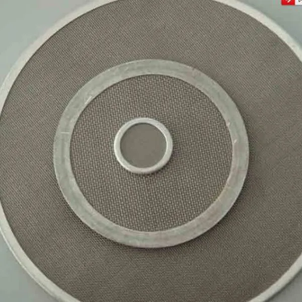 Tấm lưới lọc inox tròn bọc viền lọc khai thác mỏ