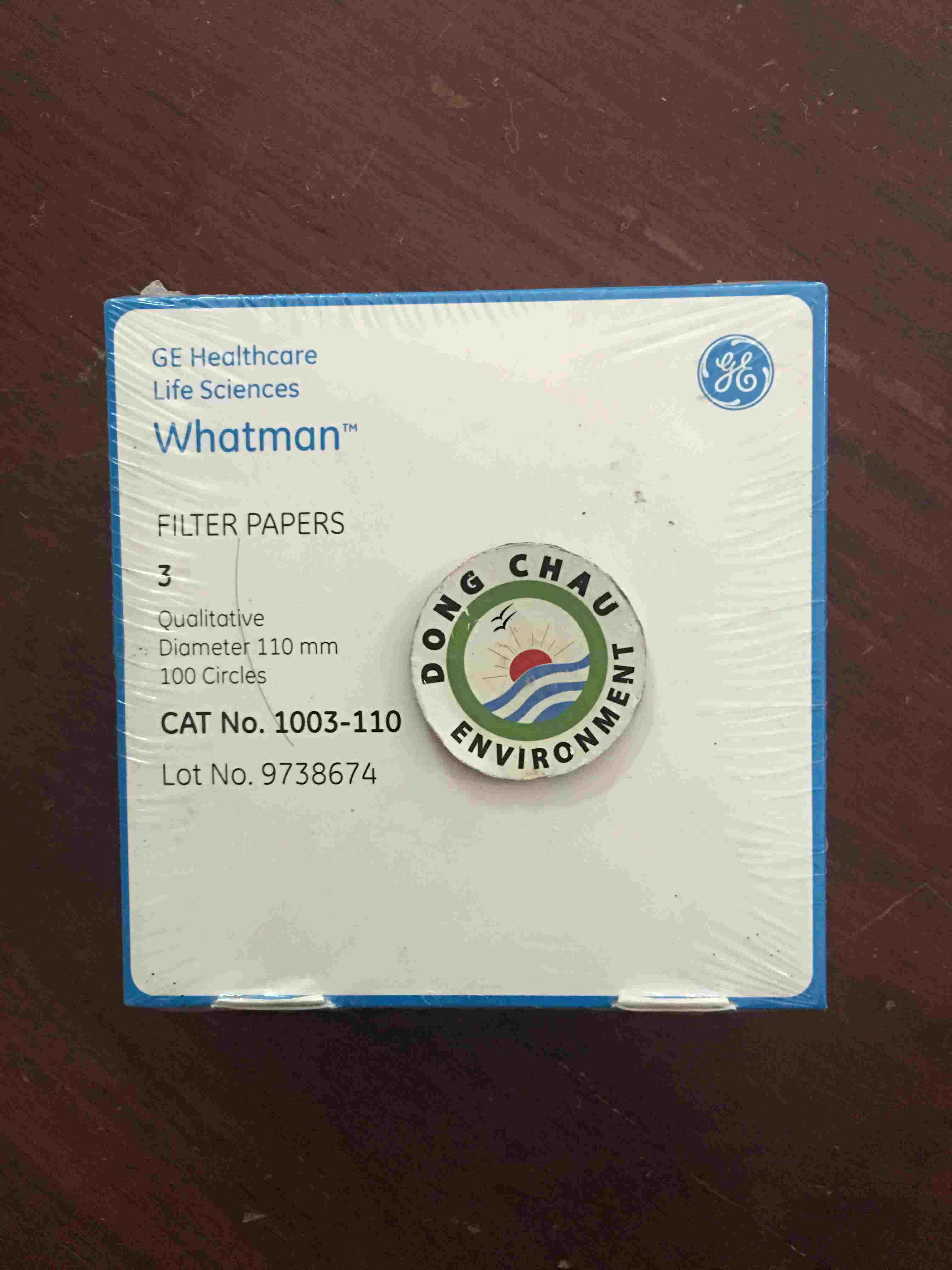 Giấy Lọc Phòng Thí Nghiệm Whatman Số 3, 110 Mm