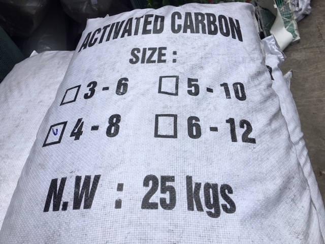 Than hoạt tính gáo dừa 4x8mm