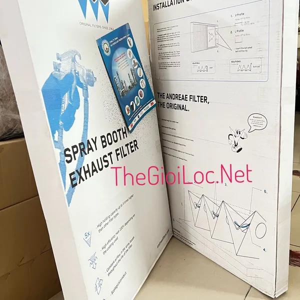 AF111 (Màu nâu) Andreae Giấy lọc bụi sơn khô 2 lớp