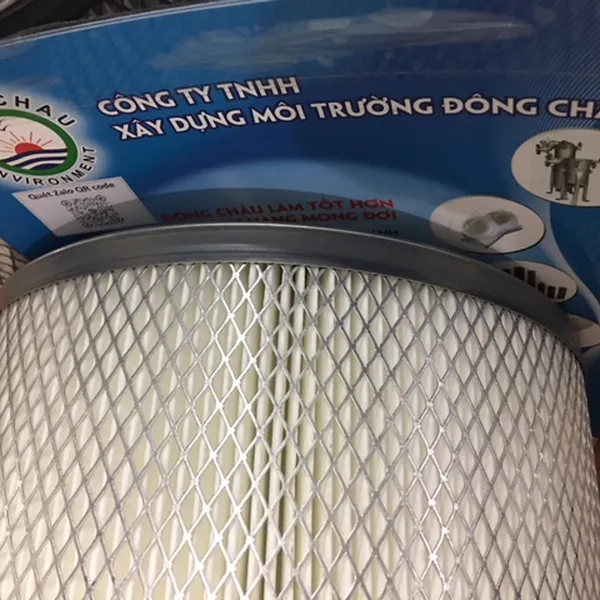 Lõi Lọc Bụi Giấy Nhựa PE Hai Đầu Hở