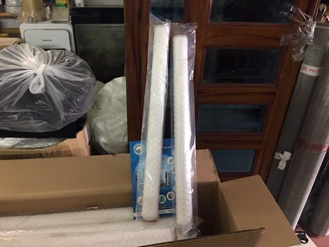 Lõi Lọc 0.5 Micron 30 Inch Dạng Sợi Quấn Chỉ Oring 226 Đầu Bằng