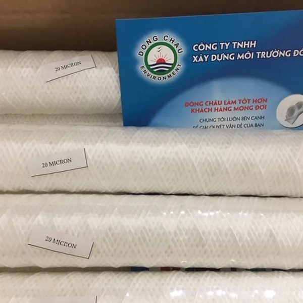 Lõi Sợi Quấn CPP Cartridge Lọc Nước Và Hóa Chất 20 Micron