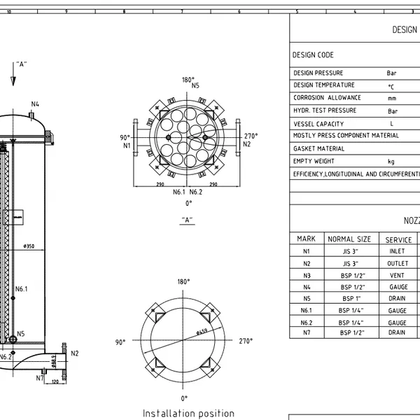 Bình lọc nước công nghiệp 15 lõi 40 inch