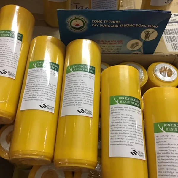 Lõi Lọc Hạt Nhựa Làm Mềm Nước 10 Inch Cation