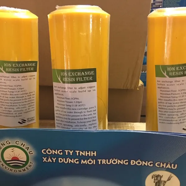 Lõi Lọc Hạt Nhựa Làm Mềm Nước 10 Inch Cation