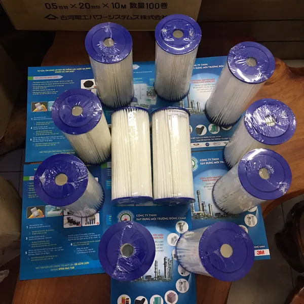 Lõi Giấy Xếp Lọc Nước Hồ Bơi Bigblue 10 Inch