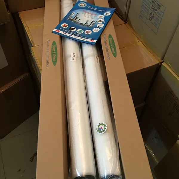 Lõi Lọc Giấy Xếp 0.2 Micron 40 Inch DOE Clean Green