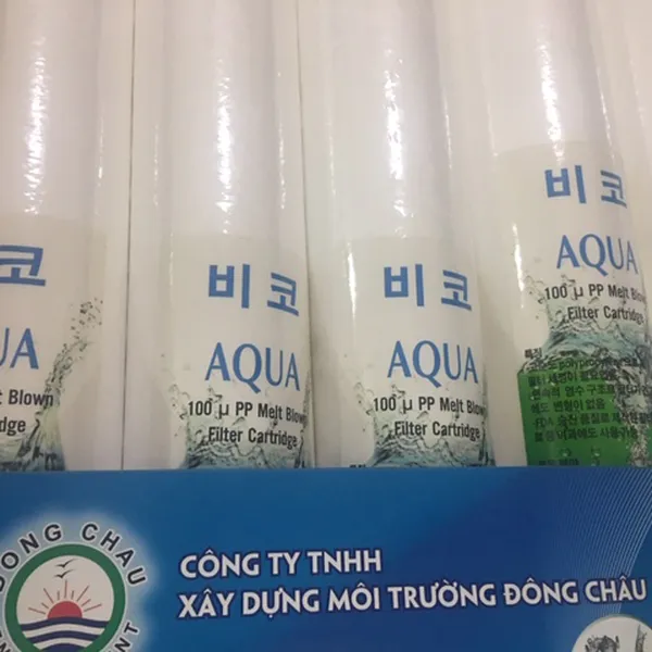 Lõi Nén 100 Micron 40 Inch Dạng Gòn Xốp Lọc Nước