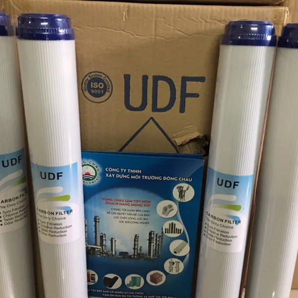 Lõi Than Hoạt Tính UDF Dạng Hạt Vỏ Nhựa 20 Inch