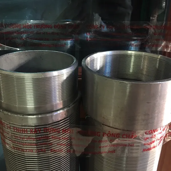 Ống Lọc Khe Inox Kiểu Ren Nối 2 Đầu