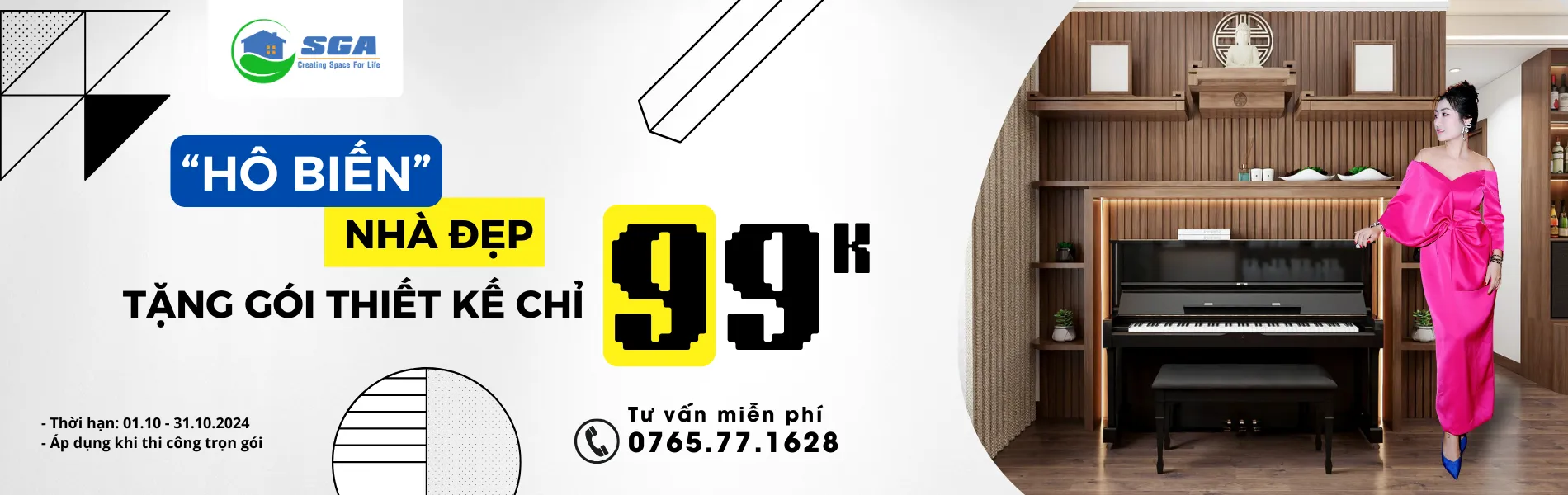 Hô Biến Nhà Đẹp Chỉ 99K
