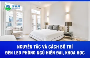 Nguyên tắc và cách bố trí đèn led phòng ngủ hiện đại, khoa học