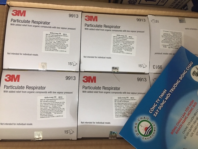 Khẩu Trang Than Hoạt Tính Phòng Độc Ngăn Vi Khuẩn Virus 3M 9913