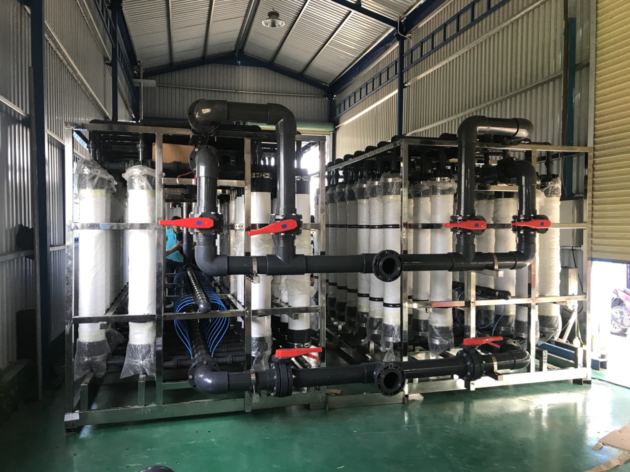 Lắp đặt và sử dụng màng UF 8040 xử lý nươc công nghiệp cho sản xuất