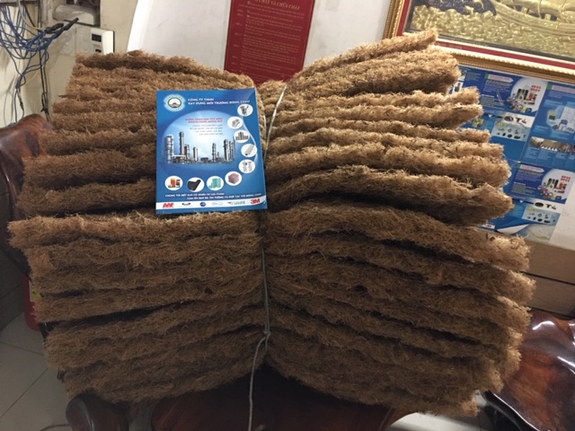 lọc bụi phòng sơn bằng xơ dừa