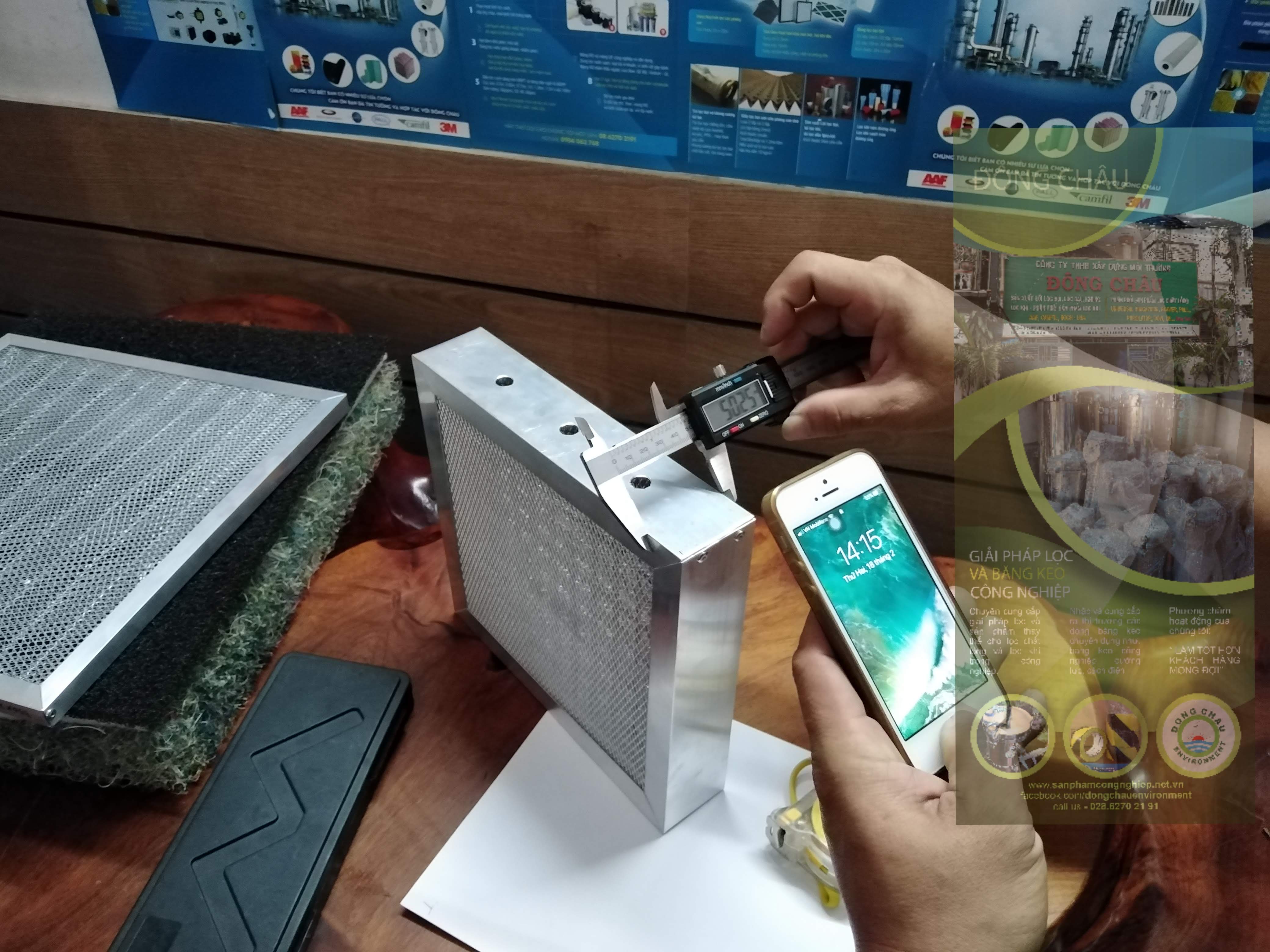 Khung lưới nhôm lọc bụi lớn