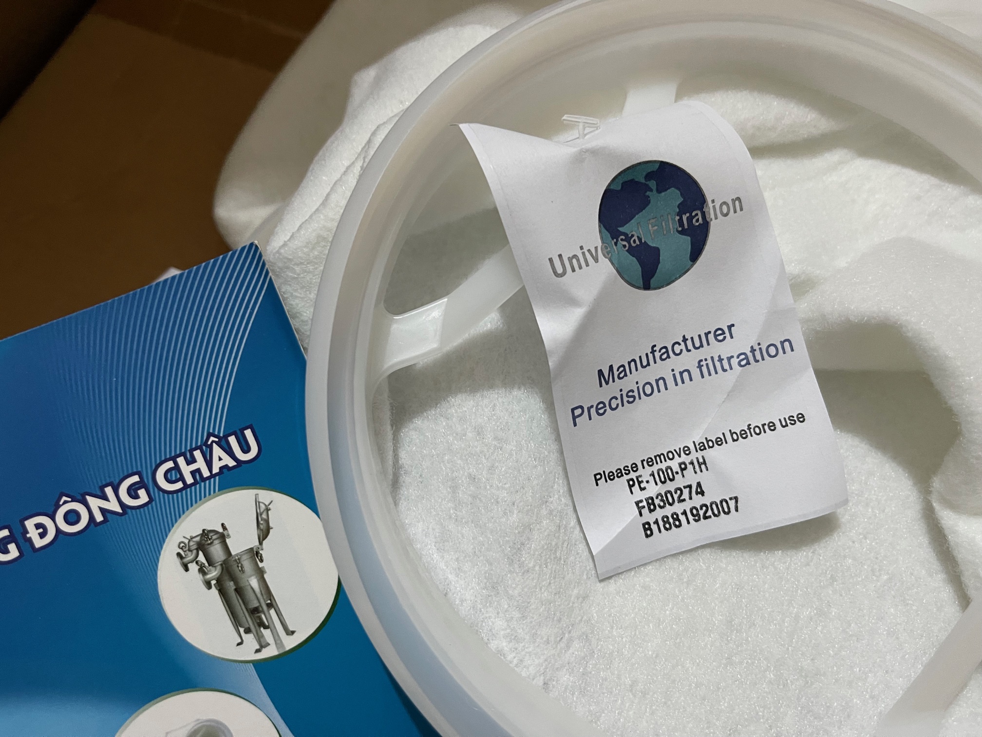 mã hàng Túi lọc PE 100μm size 1 dùng cho thực phẩm – Universal