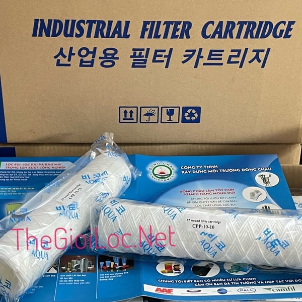 Lõi lọc sợi quấn Aqua 10 micron 10 inch