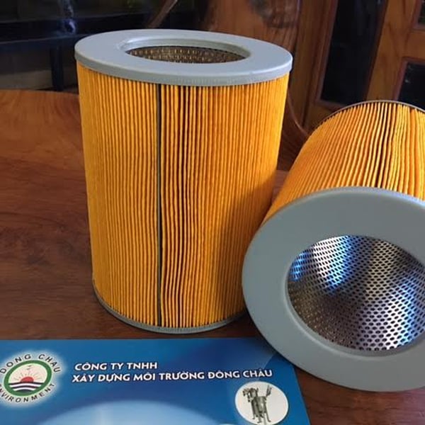 Lõi lọc dầu thủy lực hai đầu hở giấy vàng