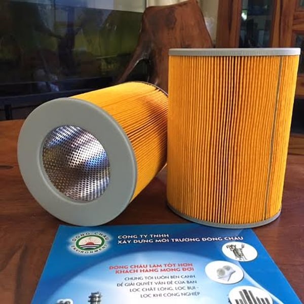 Lõi lọc dầu thủy lực hai đầu hở giấy vàng