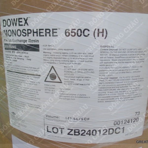 Dowex Monosphere 650C H: Giải Pháp Hoàn Hảo Cho Khử Khoáng Và Làm Sạch Ngưng Tụ 