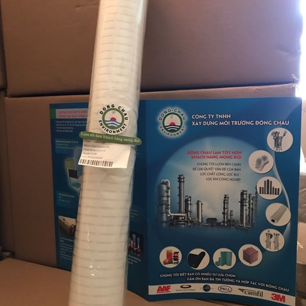 Lõi lọc giấy xếp 0.2 micron 20 inch DOE Trung Quốc