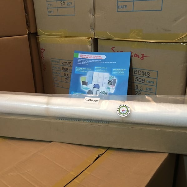 Lõi lọc giấy xếp 0.2 micron 30 inch DOE Clean Green