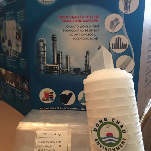 Lõi lọc giấy xếp 1 micron 20 inch oring 226