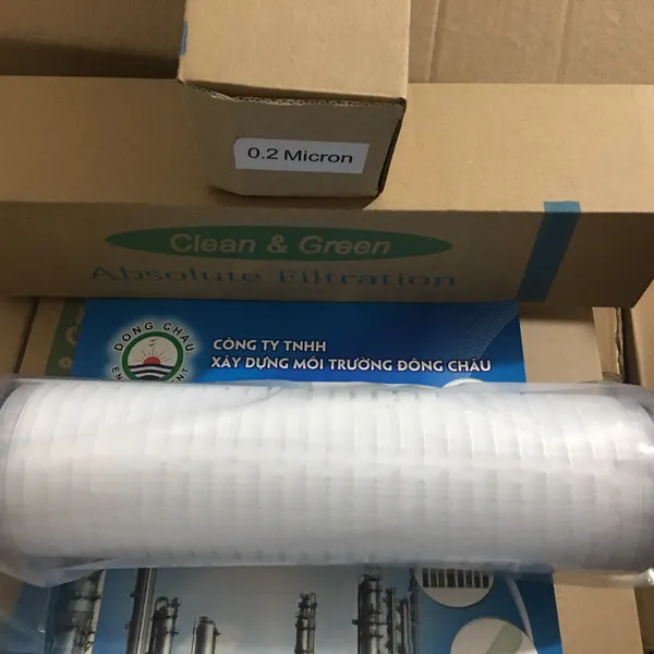 Lõi lọc MP giấy xếp Clean Green 0.2 micron 10 inch DOE