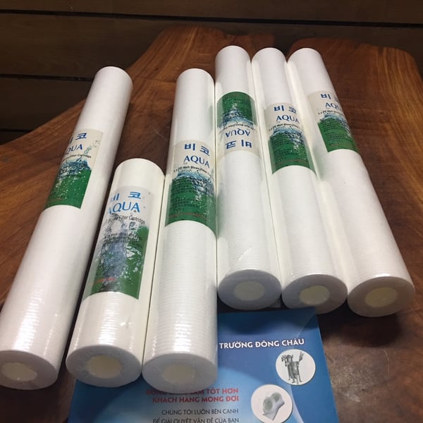 Lõi lọc nén bông gòn Aqua sọc khía 2mm
