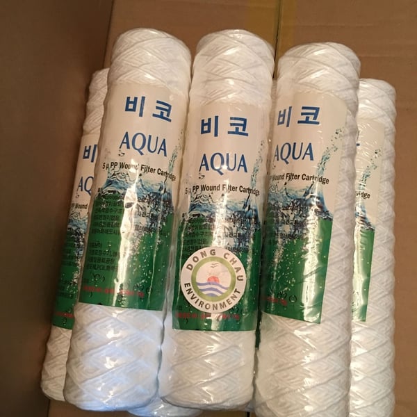 Lõi lọc nước sợi quấn Aqua 5 micron 10 inch