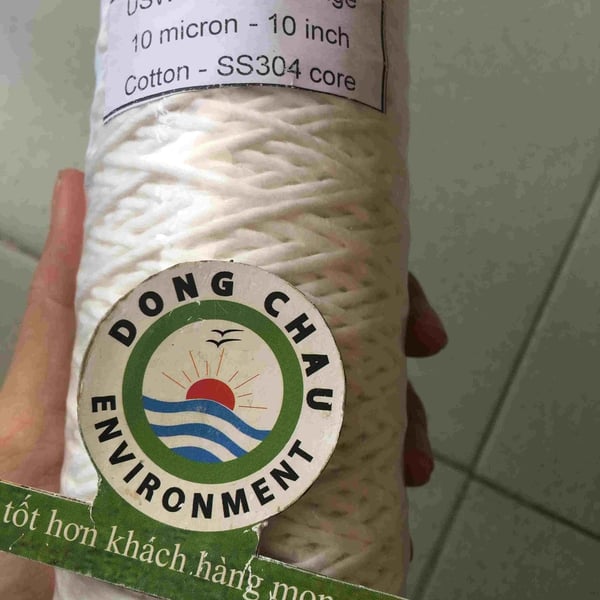 Lõi lọc sợi quấn core inox 5 micron 10 inch