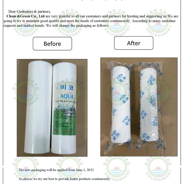 Lõi lọc nén Aqua 10 micron 10 inch – Hàn Quốc