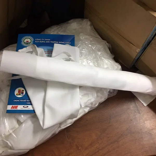 Túi Vải dệt PP Catod bọc lõi lọc 20 inch
