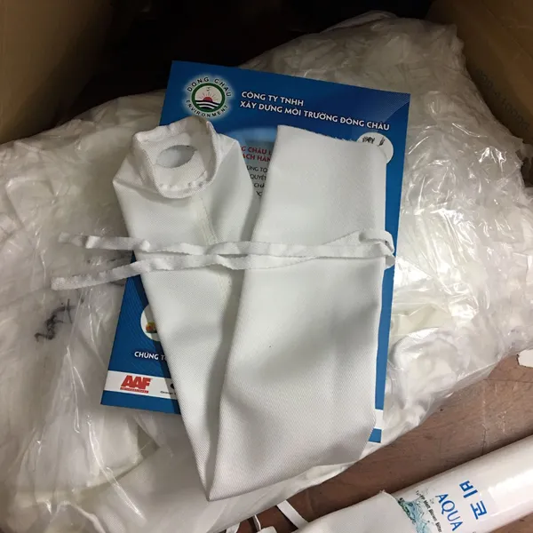 Túi Vải dệt PP Catod bọc lõi lọc 20 inch