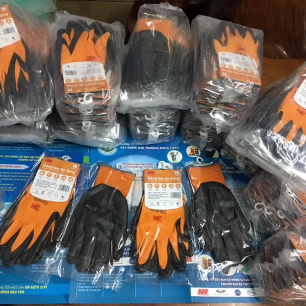 Găng tay đa dụng 3M bảo hộ lao động màu cam