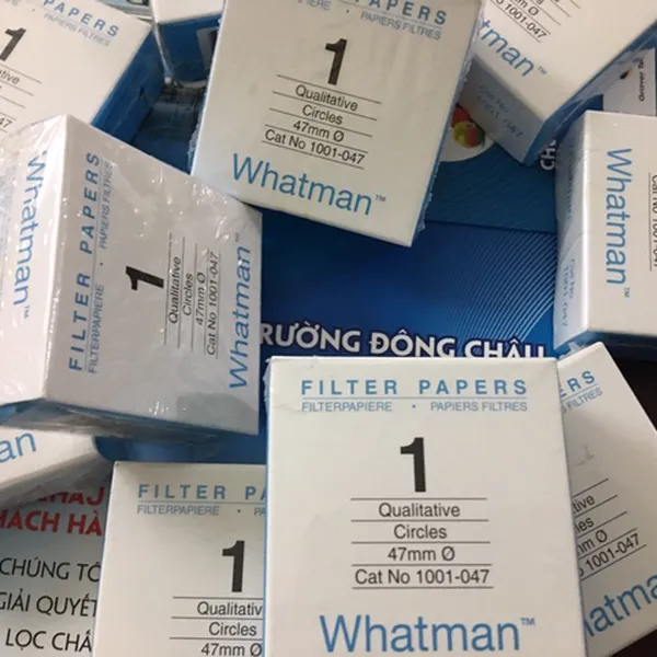 Giấy lọc Whatman số 1, 1001-047 lọc hóa chất phòng thí nghiệm