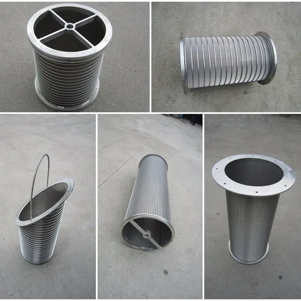 Ống lọc khe Johnson máy ép vít bằng thép không rỉ cho xử lý bùn