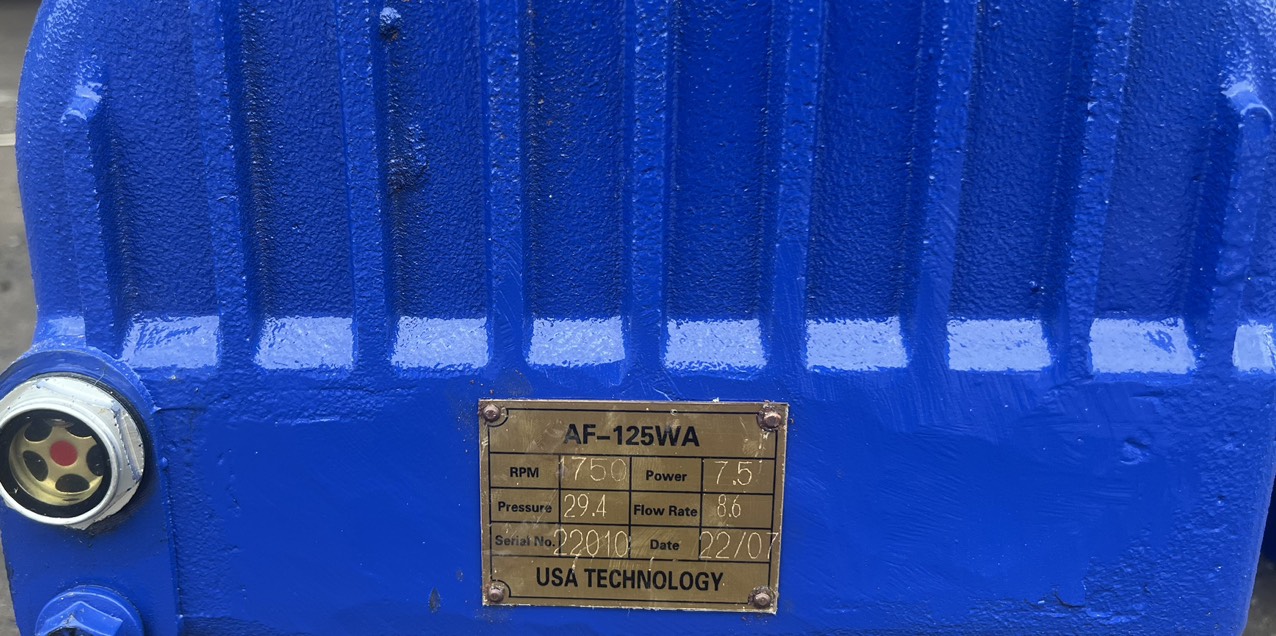 Máy thổi khí AF125-7,5kw- Công Nghệ Mỹ Máy thổi khí AF125-7,5kw- Công Nghệ Mỹ