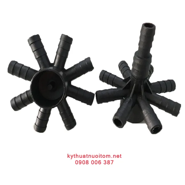Thiết bị nuôi tôm- chia 8 màu đen