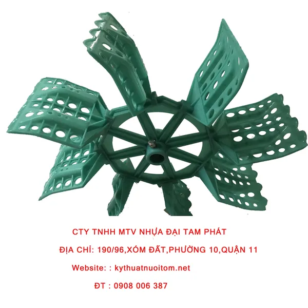 Cánh Quạt nuôi tôm - Quạt 2 muỗng ngọc trong